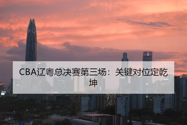CBA辽粤总决赛第三场：关键对位定乾坤